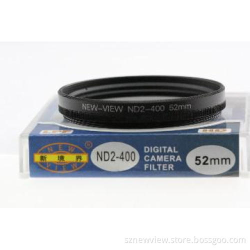 52mm Lens ND2-400 Filter,Neutral Density Camera Filter for NEW VIEW